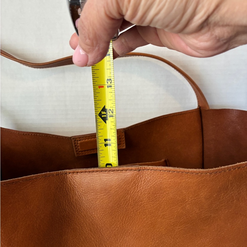 Madewell Tan Leather Tote Bag - Picture 4 of 9